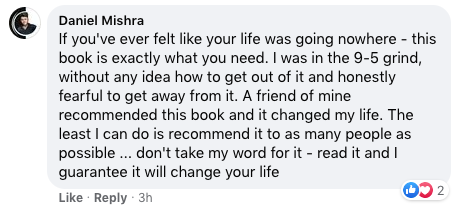 Testimonial from Daniel Mishra