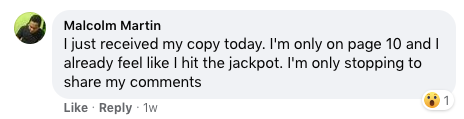 Testimonial from Malcolm Martin