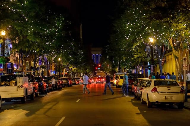 Robert Claypool. "Downtown Nashville at Night." May 23, 2012. Flickr. http://www.flickr.com/photos/35106989@N08/