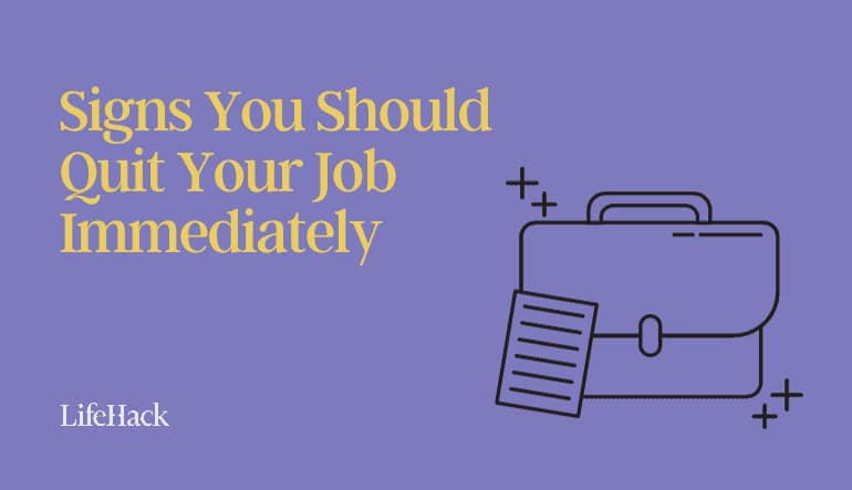 signs to quit job