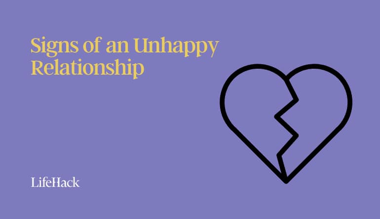 signs of an unhappy relationship