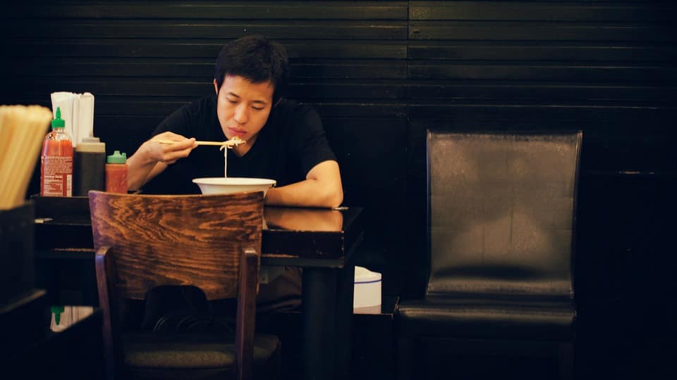 solitude - eating alone