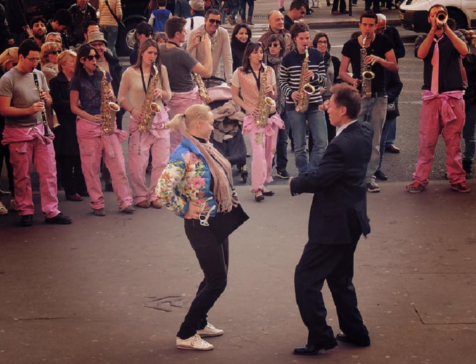 Small talk and dancing.