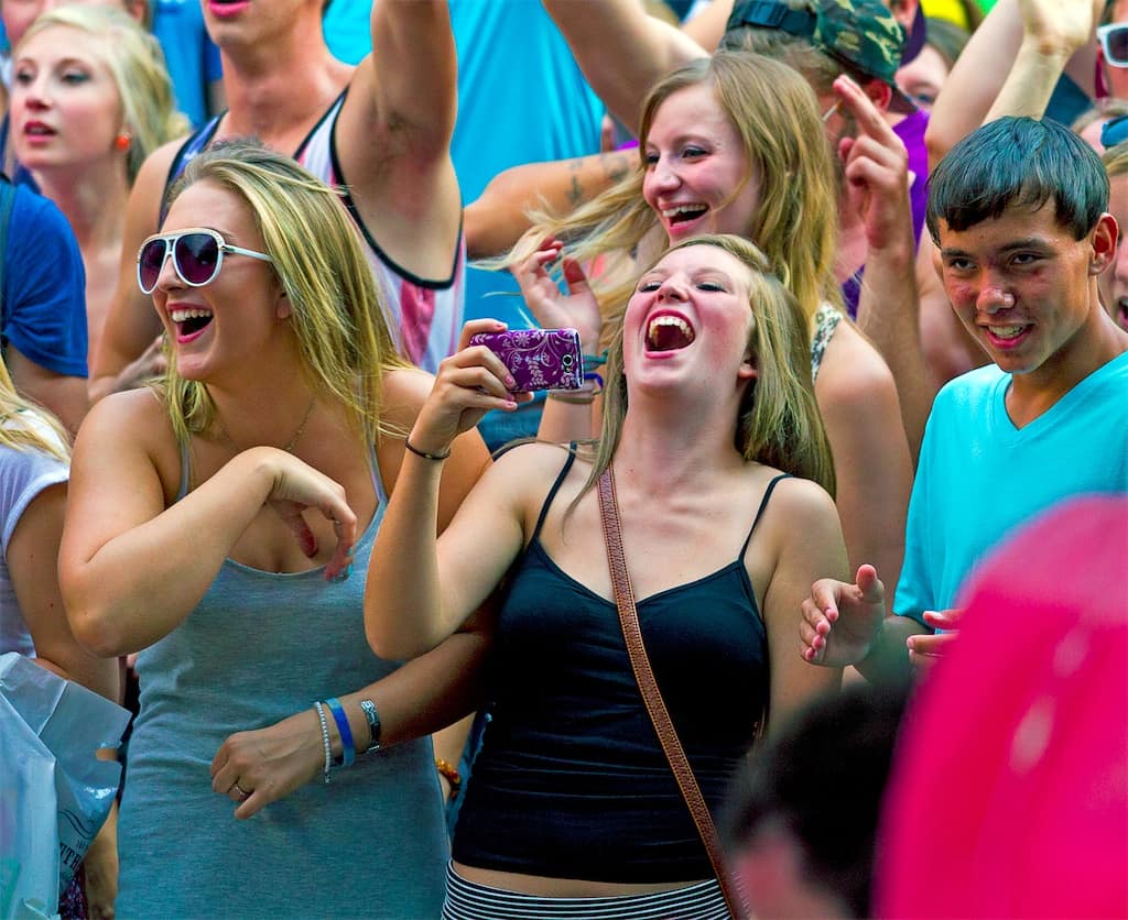Happy people