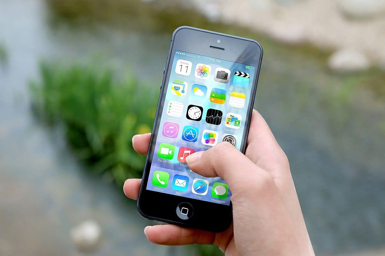 iPhone with Apps