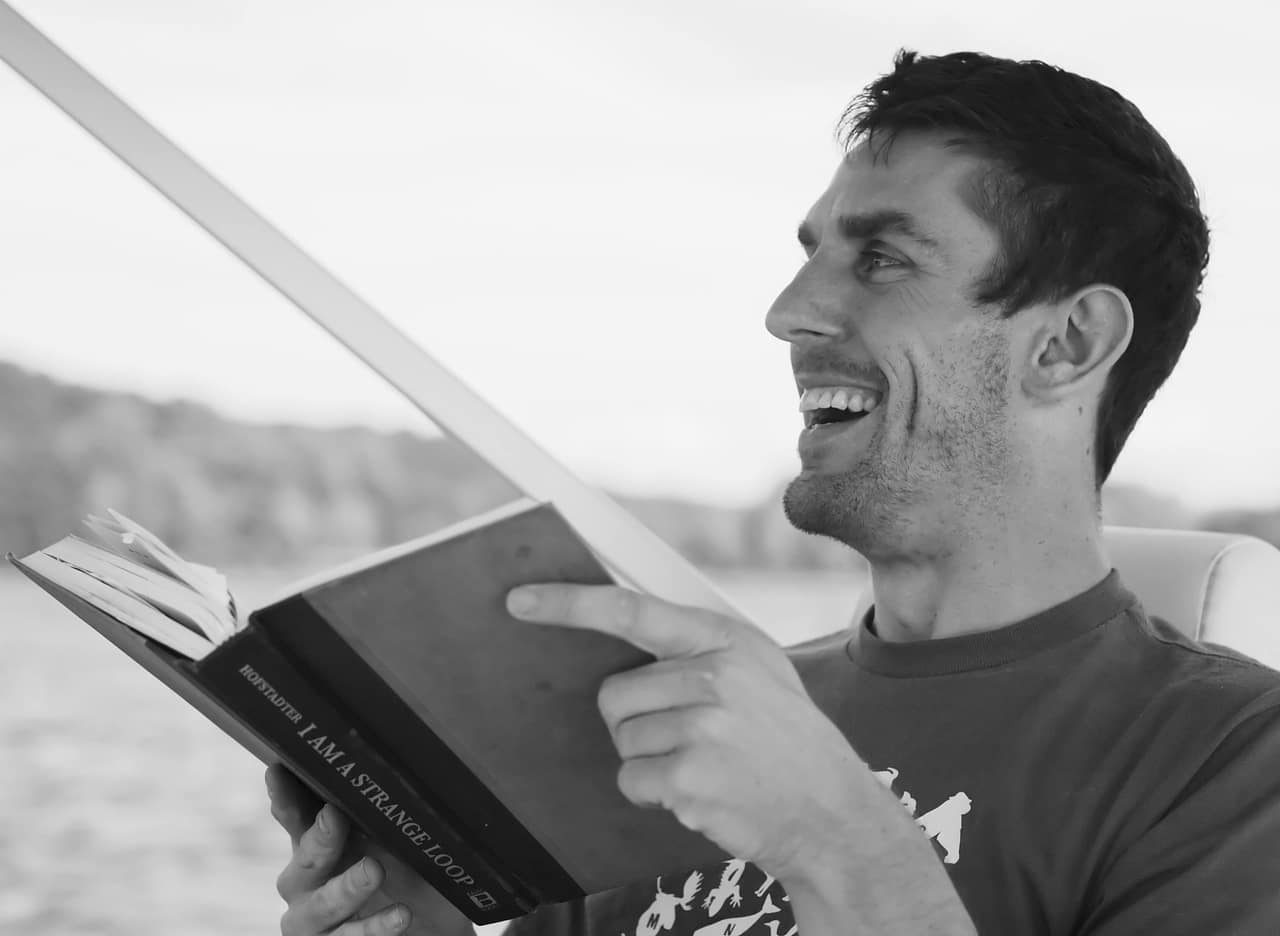 Successful Man Reading