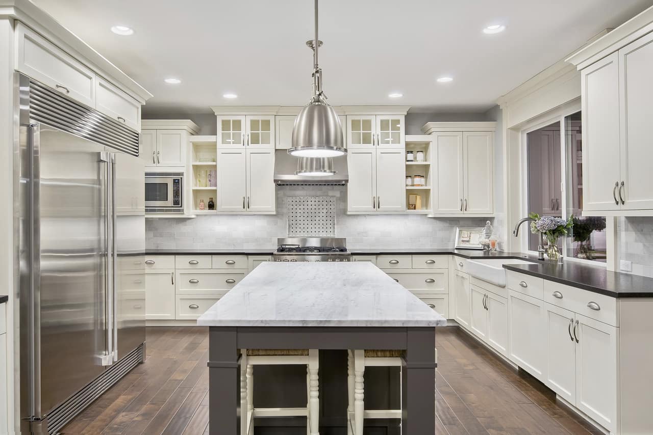 kitchen in luxury home