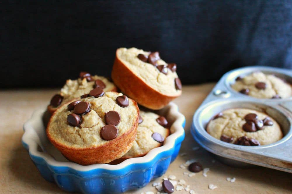 banana bourbon muffins