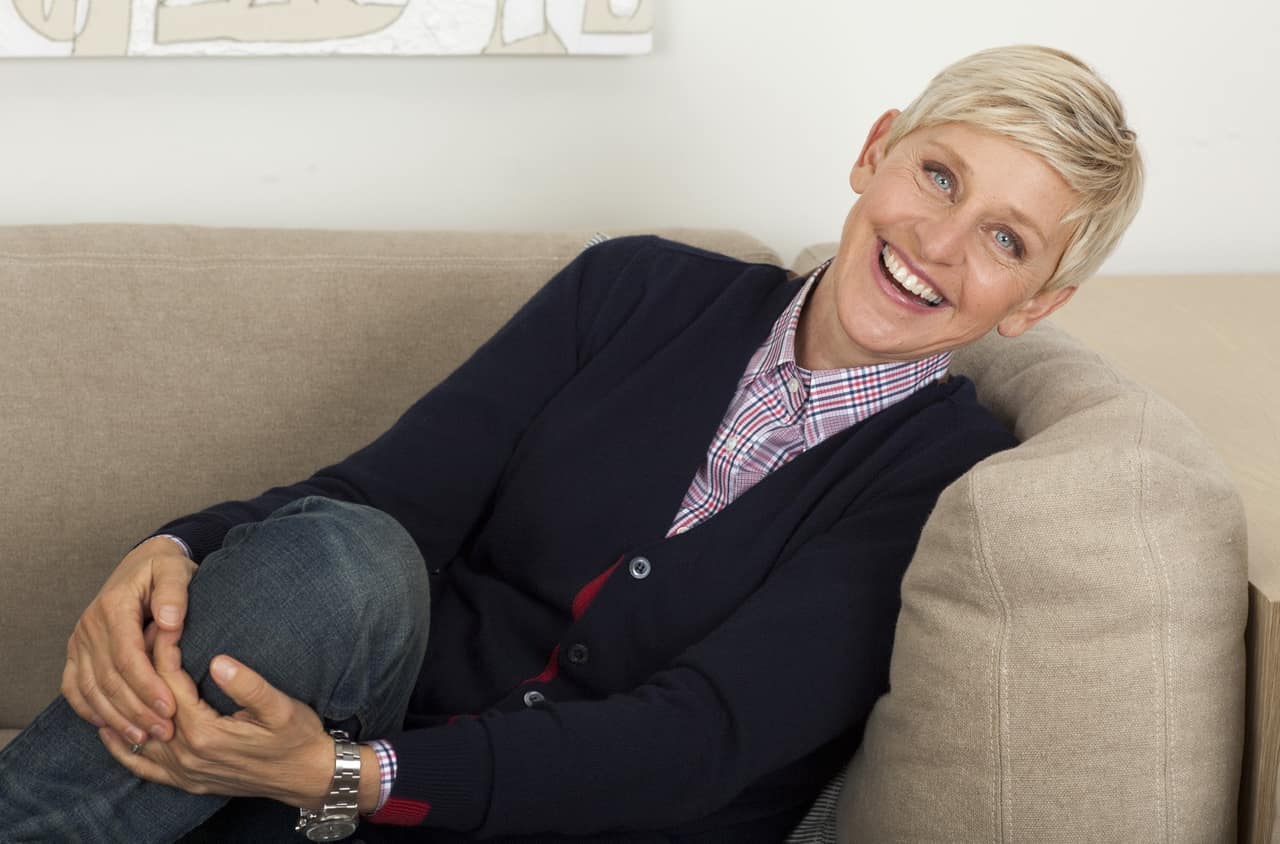 ***SUNDAY CALENDAR  STORY FOR APRIL 7, 2013. DO NOT USE PRIOR TO PUBLICATION**********BURBANK, CA - APRIL 2, 2013: Talk show host Ellen DeGeneres sits in her Warner Bros. studio dressing room April 2 2013 in Burbank. DeGeneres' appeal is enormous in her 10th year as a syndicated talk host. (Brian van der Brug / Los Angeles Times)
