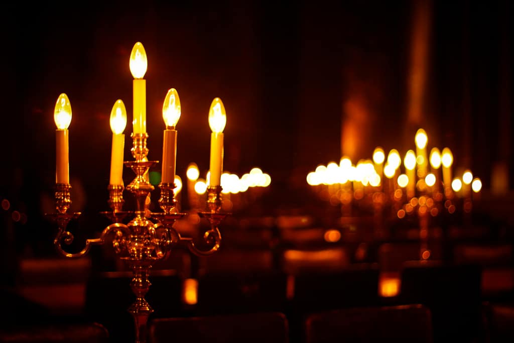 Christmas candles by Natesh Ramasamy