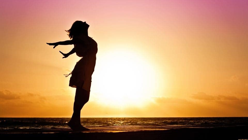 woman free and well