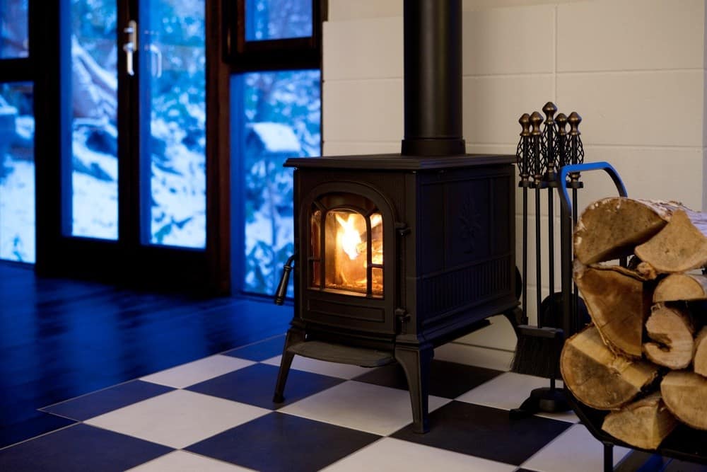 Freestanding Wood Fireplace