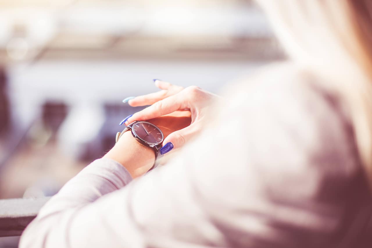 woman-checking-the-time