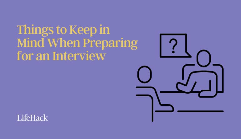 preparing for an interview