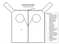 closet rod dividers template pdf