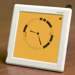 Ambient Clock links Google Calendar