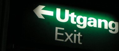 exit in norwegian is utgang