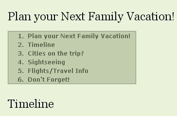 Vacation plans