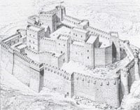 Drawing of concentric castle