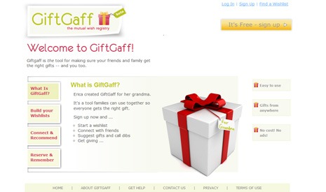 GiftGaff relaunches social gift registry in time for holiday sanity