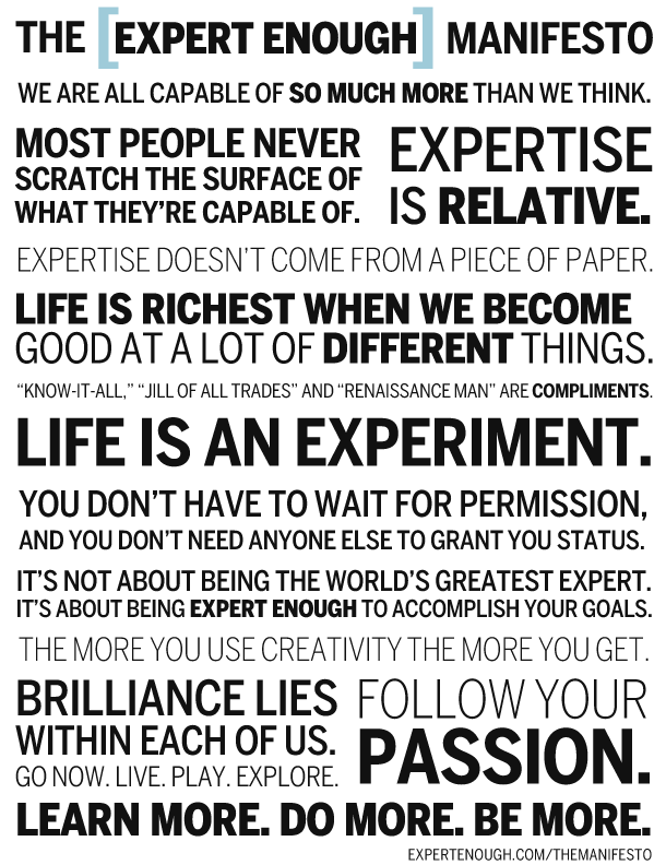 10 Insanely Awesome Inspirational Manifestos