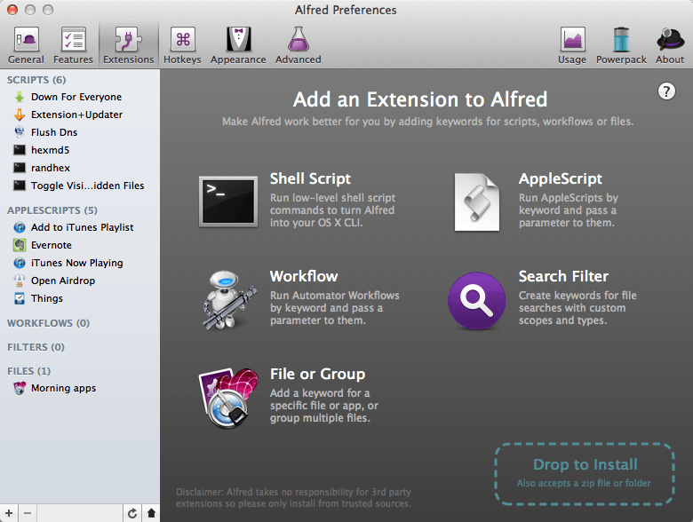 Top 5 Extensions for Alfred