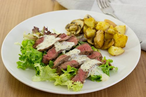 20mins Meal: Grilled Steak with Mustard Sauce