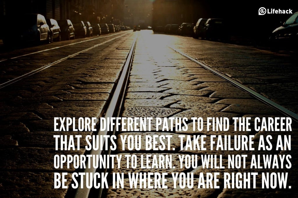 explore different paths to find the career