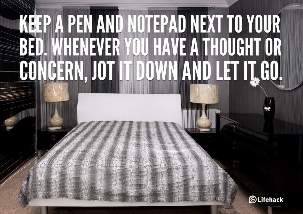 keep a pen and pad under your bed