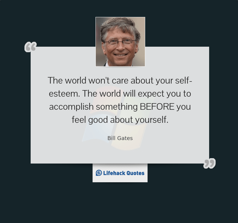 Thought for the Day by Bill Gates