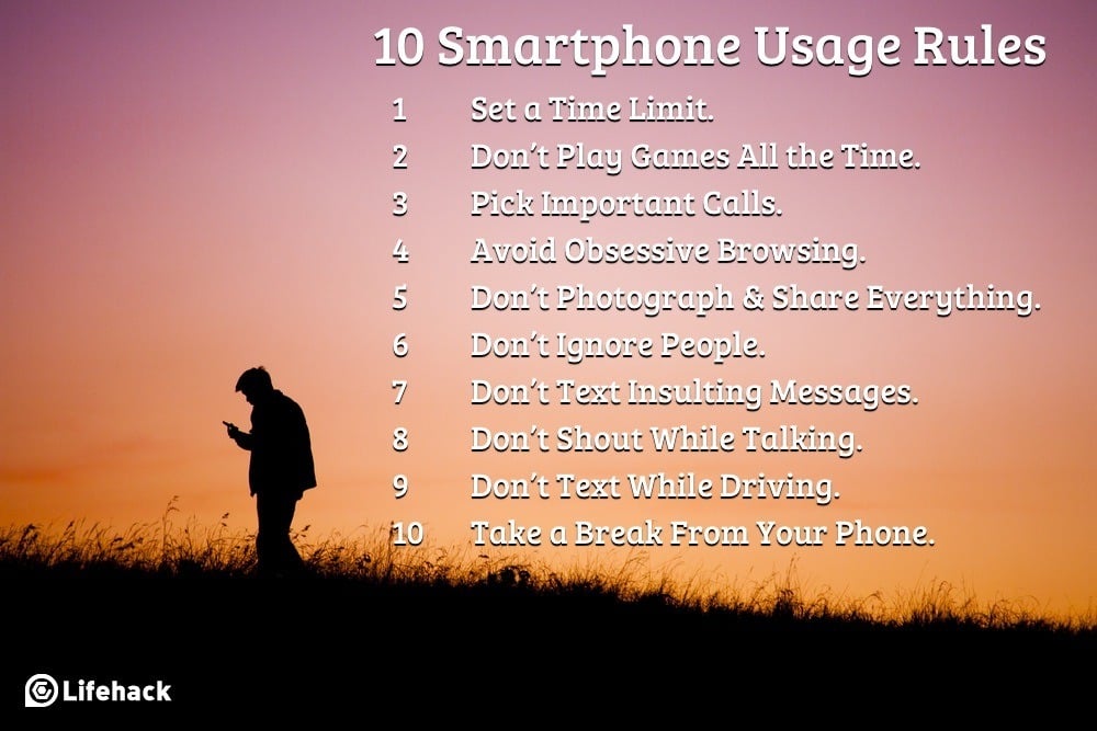 10 smartphone usage rules