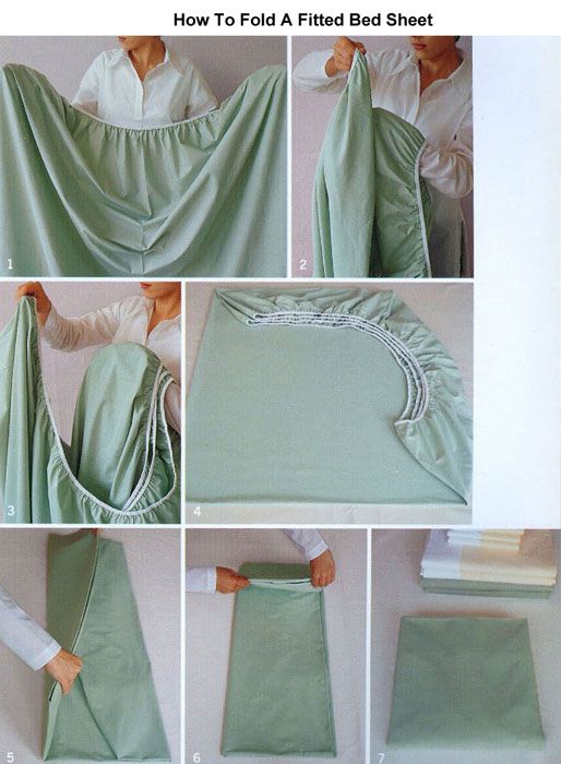how to fold a fitted bed sheet