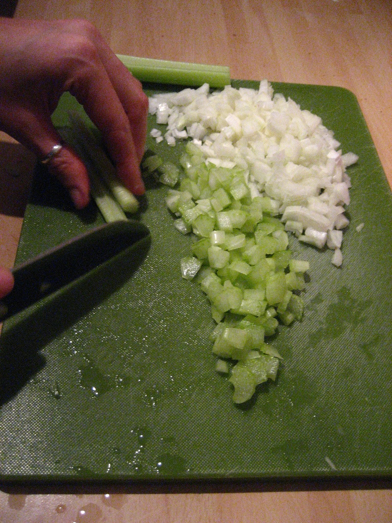 Chopped Onion and Celery