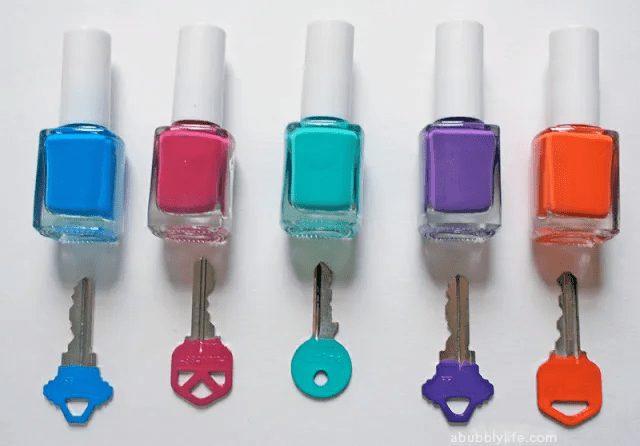DIY nail polish key identifier