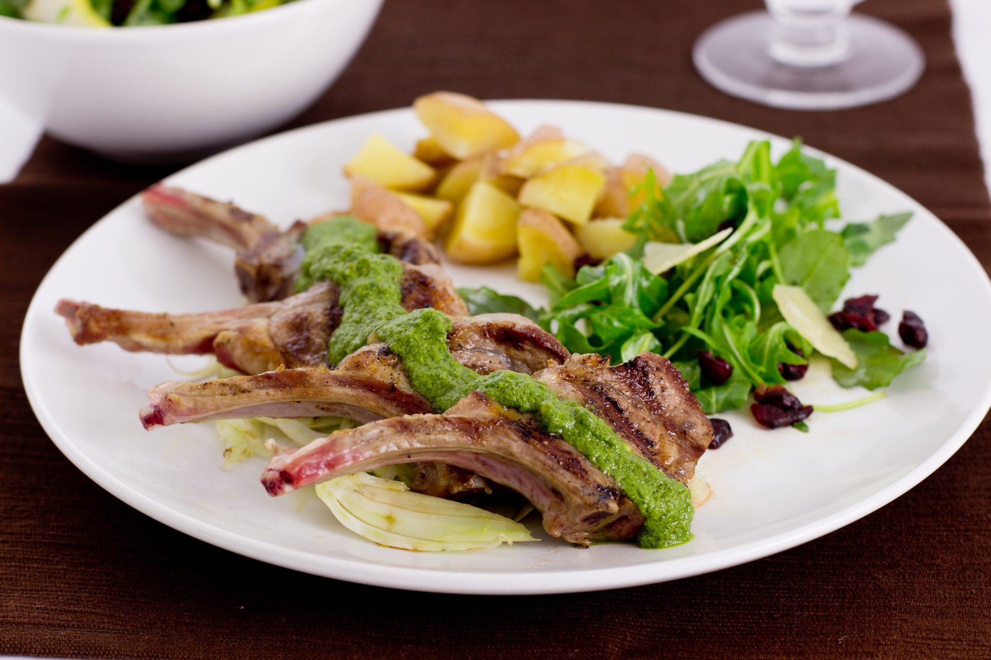 20-minute Meal: Lamb Cutlets with Pesto Sauce Recipe
