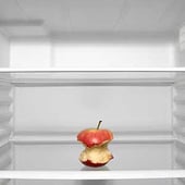 apple in fridge