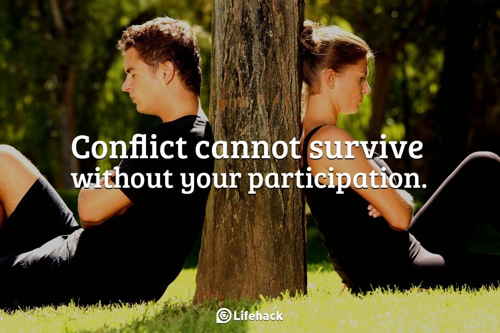 conflict cannot survive without your participation