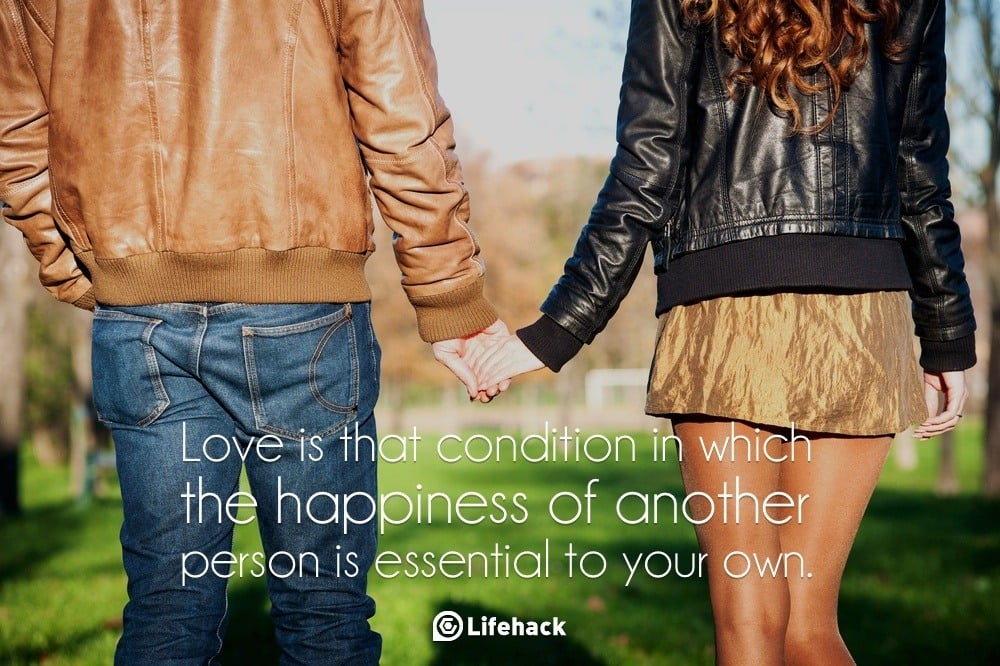 love is that condition in which the happiness