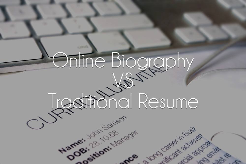 online bio vs resume
