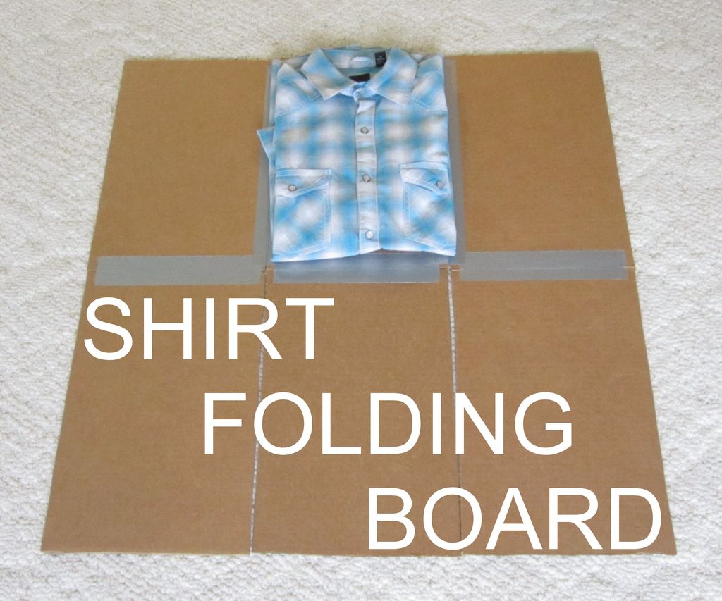 Easy Method of Folding Your Shirt with Cardboard and Duct Tape