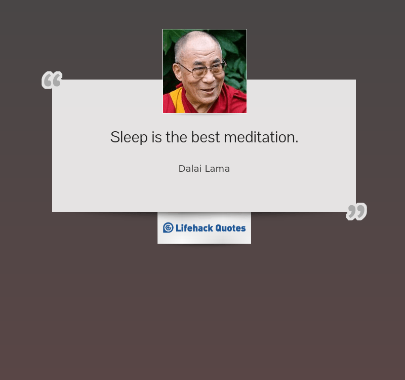 sleep-is-the-best-meditation