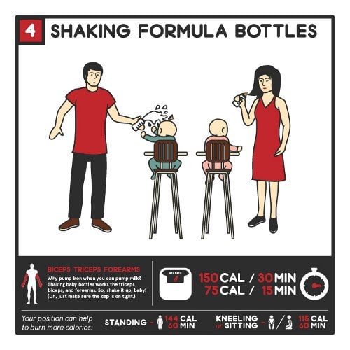 shaking formula bottles