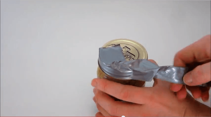 How to Open a Sticky Jar Lid with Duct Tape