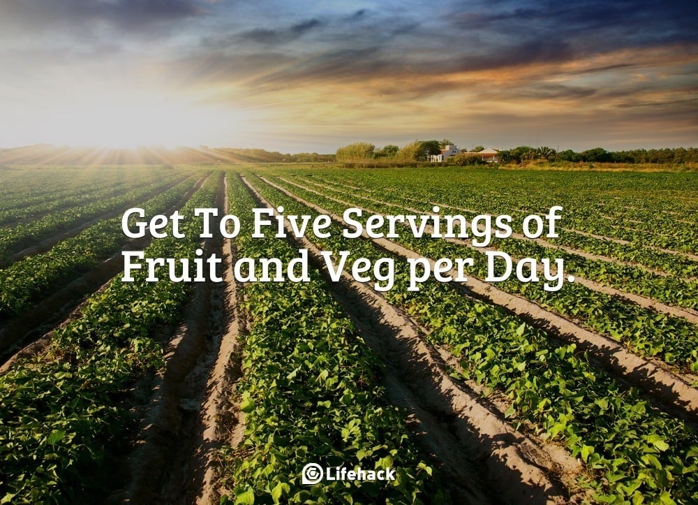 How to Get To Five Servings of Fruit and Veg per Day