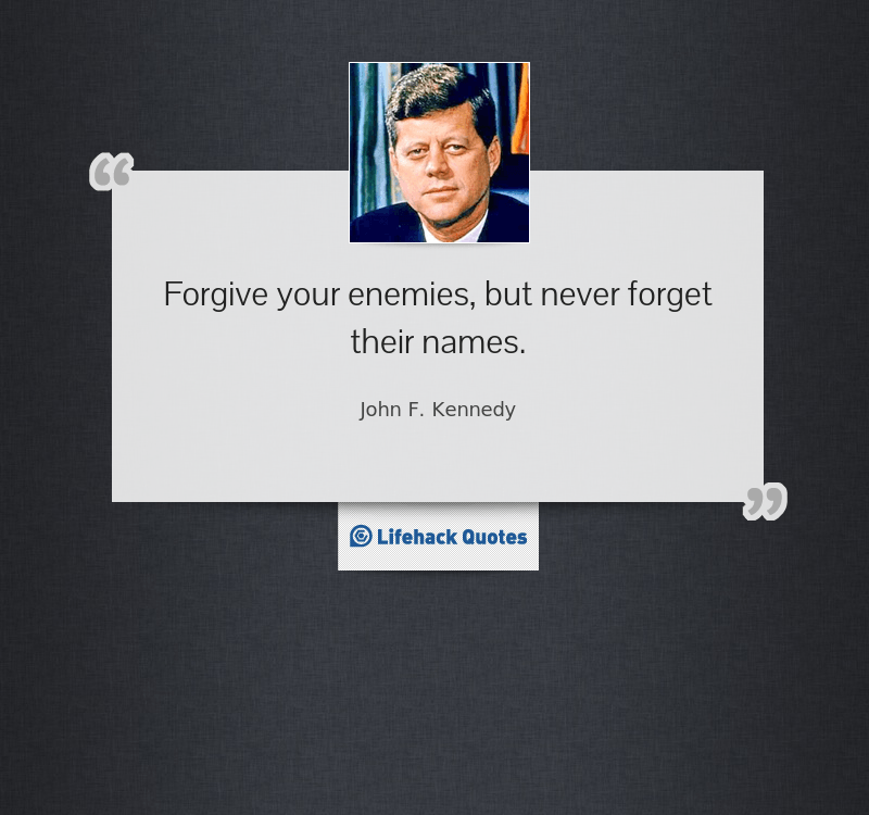 Quote of the Day by John F. Kennedy