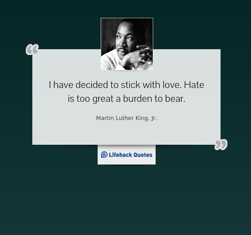 Quote of the Day by Martin Luther King, Jr.