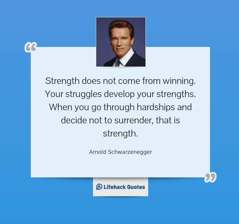 Daily Quote: Where Does Strength Come From?