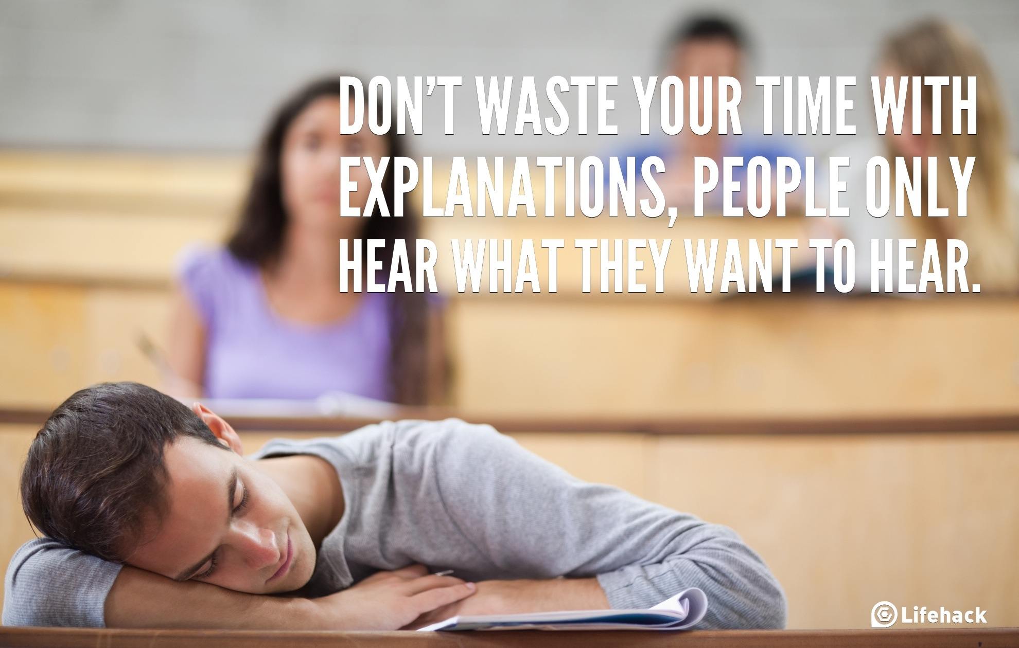 30sec Tip: Don’t Waste Your Time with Explanations