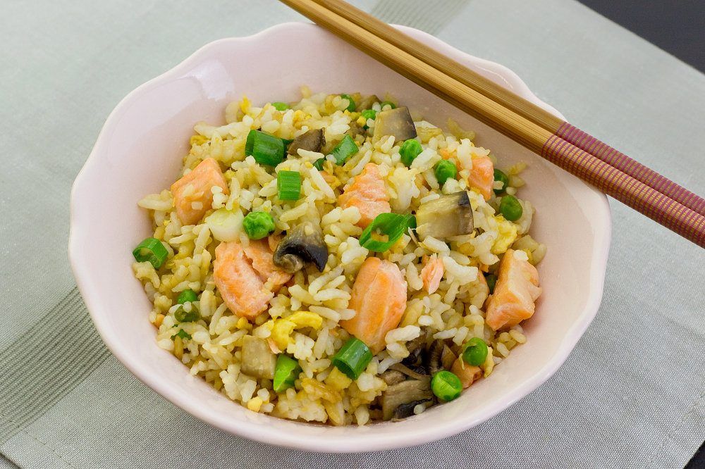 20-minute Meal:  Salmon Fried Rice