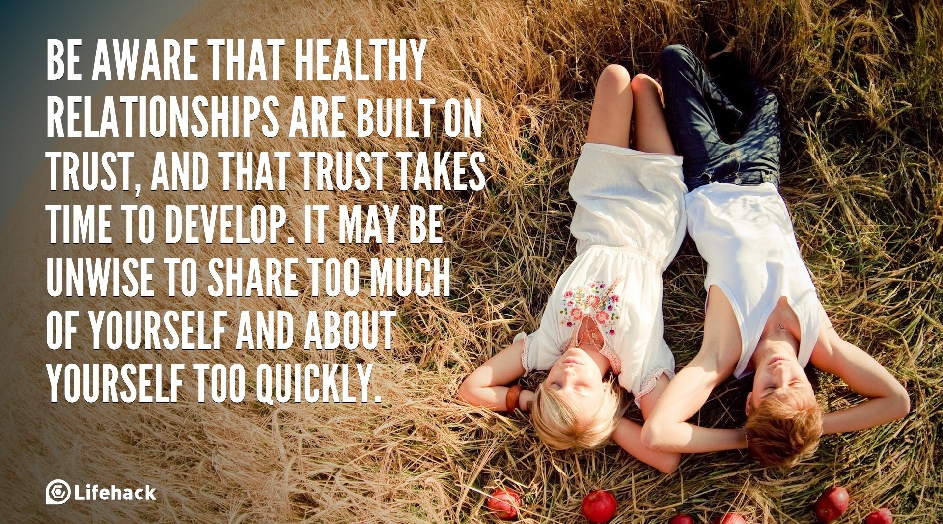 be aware that healthy relationship
